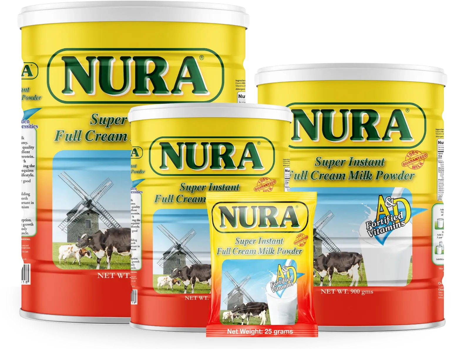 Nura Milk All Sizes in One Frame